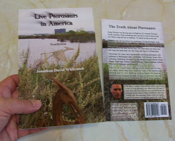 Live Pterosaurs in America -third edition of the nonfiction book - covers